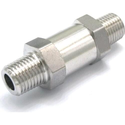 1/4" NPT Male Check One Way Valve 304 Stainless Steel Water Gas Oil Non-return 915 PSI