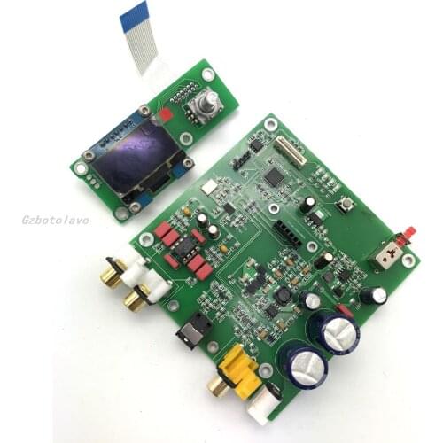 High version S9038 Q2M I2S DSD Fiber coax input decoder board HIFI Audio Amplifier Board