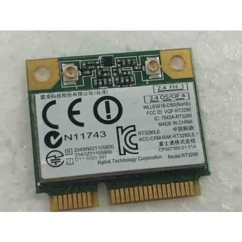 SSEA Wholesales New original RaLink RT3290 RT3290LE RT3290LE-C2 Half Mini PCI-E Wlan Wireless WIFI Bluetooth BT Card 150Mbps