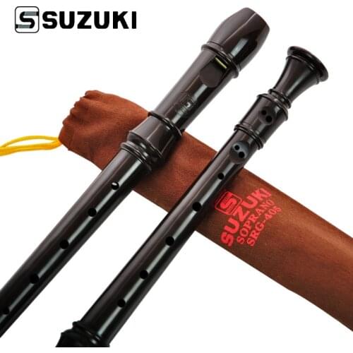 SUZUKI SRG-405 clarinet recorder Descant Recorder Soprano Recorder instrument kids toys German-style 8 holes