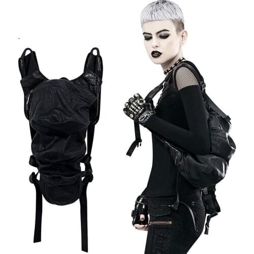 New womens backpack Hot sale explosions popular Steampunk PU leather stitching shoulder bag