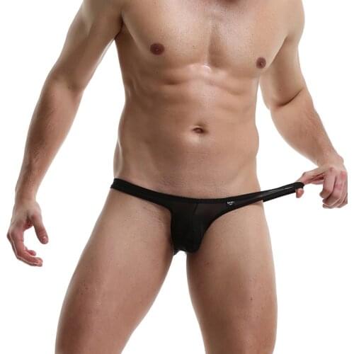 Sexy Underwear Men Briefs Shorts Intimate Panties Breathable Low Rise U Convex Pouch Underpants Cueca Ropa Interior Hombre M-3XL