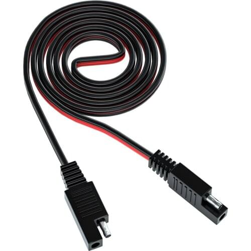 Motorcycles Battery Plug SAE Connector Socket Cable 1m Quick Disconnect Wire Harness 2 Pin Motorcycle Equipment