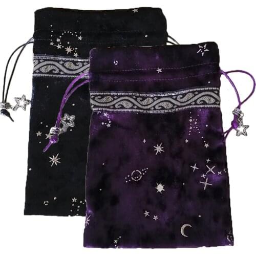 X18CM Tarot Card Storage Bag Soft Jewelry Flanne Pouch Enjoyment
