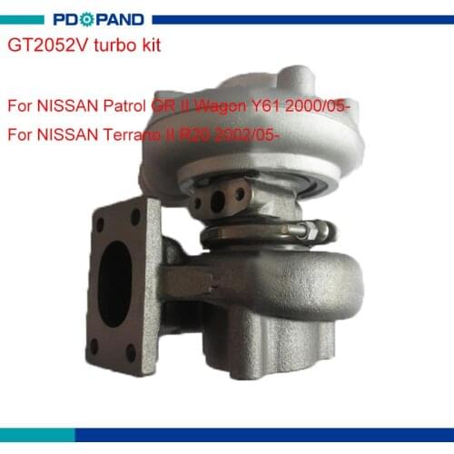 Motor turbo turbocharger part GT2052V supercharge for NISSAN Patrol Terrano ZD30 diesel 3.0L 14411-2W203 14411-2W204 14411-2W20A