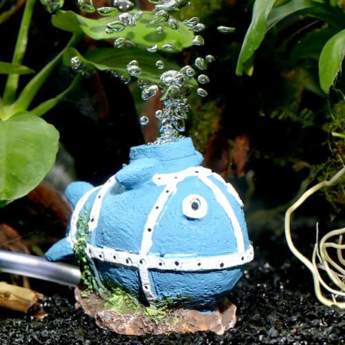 Aquarium Decoration Ornaments Blue Whale Oxygenation Air Pump Oxygen Decor Accessories Bubble View Fish Tank Air Stone