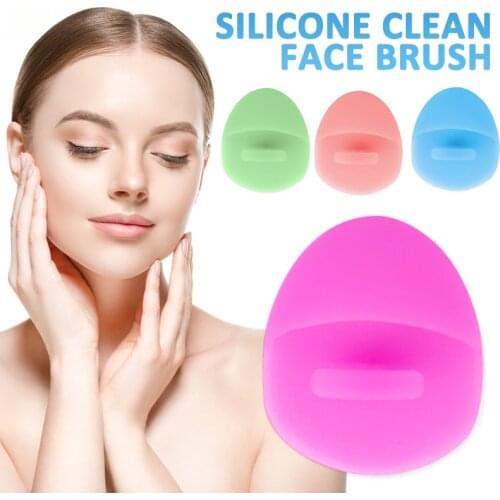 1pcs Silicone Face Brush Cleansing Brush Beauty Brush Cleansing Pores Massage Portable Skin Care Tool Facial Cleansing Brushes