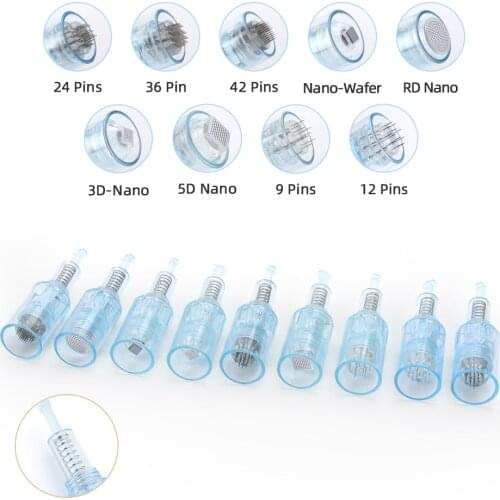 10/50pcs Screw Connector Microneedles Cartridge derma pen Needle 3D/5D/9/12/36/42Pin Nano Microneedles for Dr pen Ultima X5