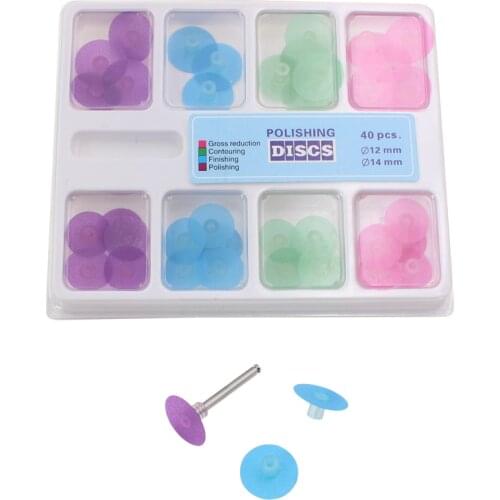 40Pcs Dental Supplies Resin Filling Material Dentist Tools Finishing Dental Discs Dental Polishing Strips Mandrel Set