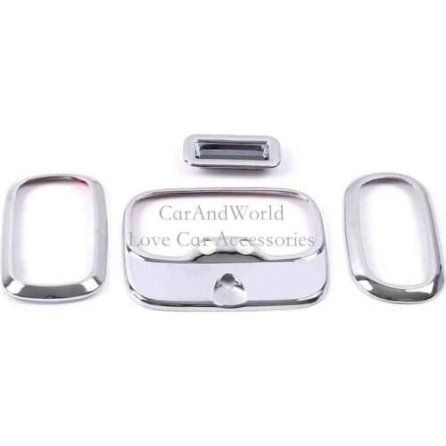ABS Chrome Read Light Lamp Frame Cover Roof Skylight Handle Trims For Jeep Compass 2011 2012-2014 Car Inner Moulding Accessories