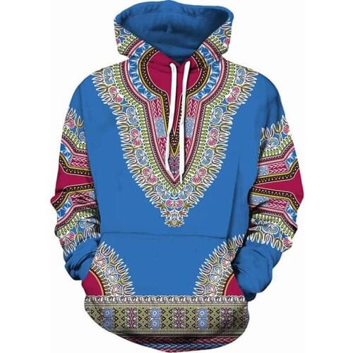 African Dashiki Print Hooded Sweatshirts Men Women Fad Spring Autumn New 3D Hoodies Men Hiphop Hoodie Tracksuit African Clothes