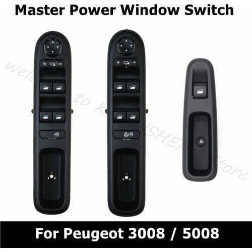 96650621ZD 6490X6 98019434ZD 98019433ZQ Car Wndow Switch Panel For Peugeot 3008 / 5008