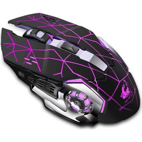 X8 Wireless Gaming Mouse Rechargeable Wireless Silent LED Backlit Gaming Mouse USB Optical Mouse for PC