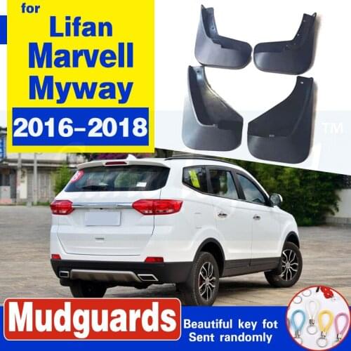 Fit For lifan Marvell myway 2016 2017 2018 Mudflaps Splash Guards Mud Flap Mudguards Fender Front Rear Molded Car Mud Flaps 4PCS