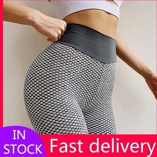 High Waist Elastic Push Up Leggings Womens Yoga Pants Fitness Running Gym Sports Ankle Length Leggings Yoga Pants leggins