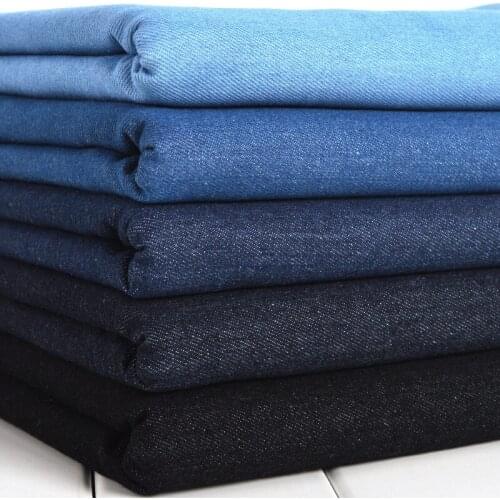 Cotton Solid Color Denim Fabric Cloth By Half Meters For DIY Clothes Cloth Bjd Clothes Handbag Cloth 350G/M Cotton Materials