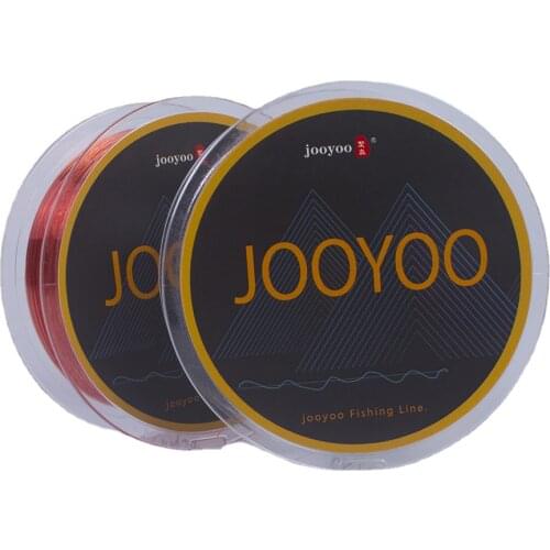 100M Fishing Line 2-28LB Nylon Fluorocarbon Fishing Wire Transparent Saltwater Freshwater Fishing Strong Fishing Line Red/ White