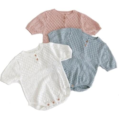 Summer baby newborn baby bodysuit cute baby jumpsuit Air-conditioned clothing cotton baby boy clothing girl toddler