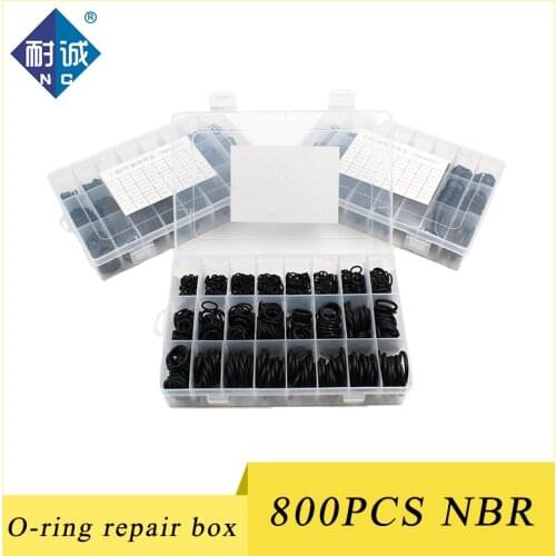 Nitrile Rubber 800pcs NBR Seal Ring Kit Thickness 1.5mm 2.4mm 3.1mm Nitrile Rubber NBR O-Ring Gasket Sealing oring waterproof