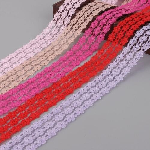 10 Yard Lace Ribbon Tape 25mm Wide DIY Handicrafts Embroidered Net Lace Trims For Sewing Decoration african lace fabric