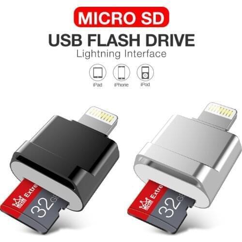 Mini Card reader OTG Usb Flash Drive 8GB/16GB/32GB/64GB/128GB/256GB For Iphone Ipad Tablet phone lightning Pen Drive Usb Stick