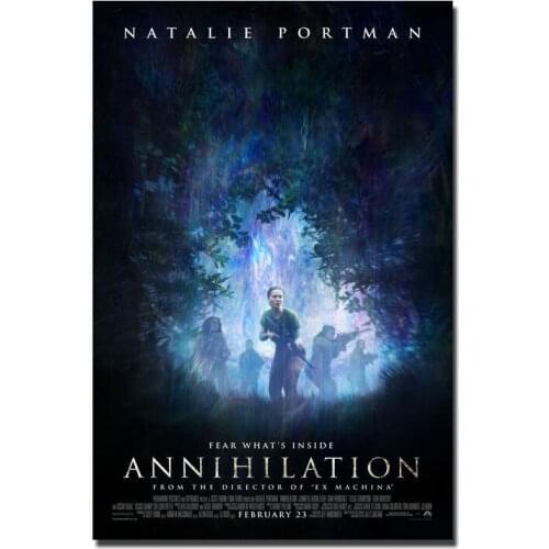 Annihilation Movie Natalie Portman Silk Fabric Wall Poster Art Decor Sticker Bright