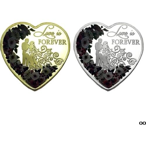 Lovers Commemorative Coin Collection Gift Souvenir Art Metal Antiqu PXPC