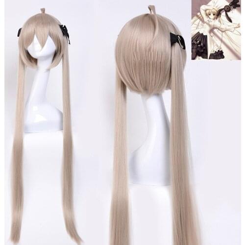 Yosuganosora Kasugano Sora In Solitude Cosplay Wig 100cm Blonde Synthetic Hair Costume Wig Heat Resistance Fiber