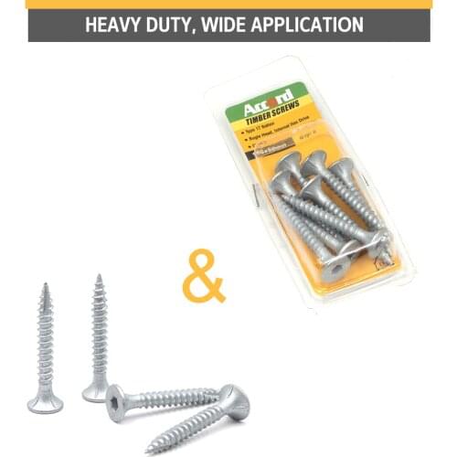 ACCORD M6.3 14Gx50MM 8PCS Self-Tapping Screws Hexagon Wall Hooks Screw Set Fasteners