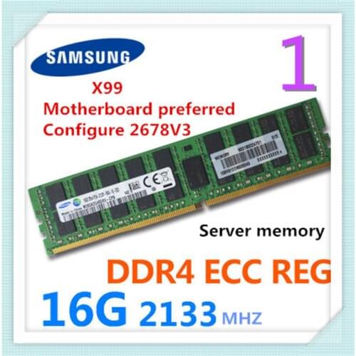 SAMSUNG DDR4 ECC REG 16G 2133MHZ 16G 2400MHZ 32G 2133MHZ 32G 2400MHZ Memory Bar Server Memory Bar for X99