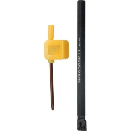 SNR0008k11 CNC Lathe Boring Bar Turning Holder 8x125mm +T8 Wrench Set