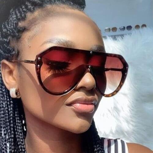 Oversized Sunglasses Men And Aomen Big Frame Sunglasses 2020 Personality Colorful Fashion Pilot Sun Glasses Women Big Frame