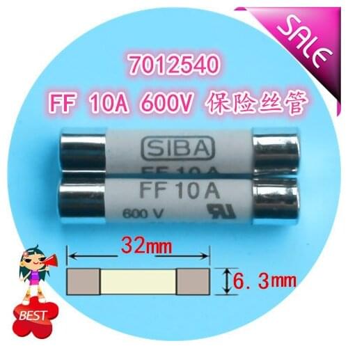 FF 10 a fuse tube 7012540 600 v 6.3 x32mm insurance UR high quality molten core