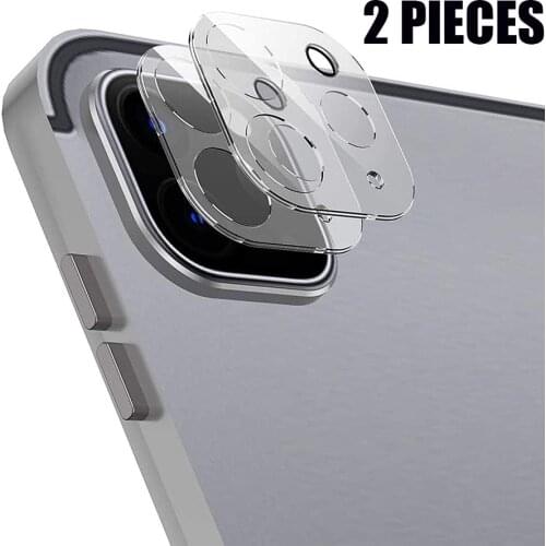 2 Pieces Back Camera Lens Protector for For Apple iPad Pro 11 2021 Camera Lens Clear Tempered Glass For Apple iPad Pro 12.9 2020