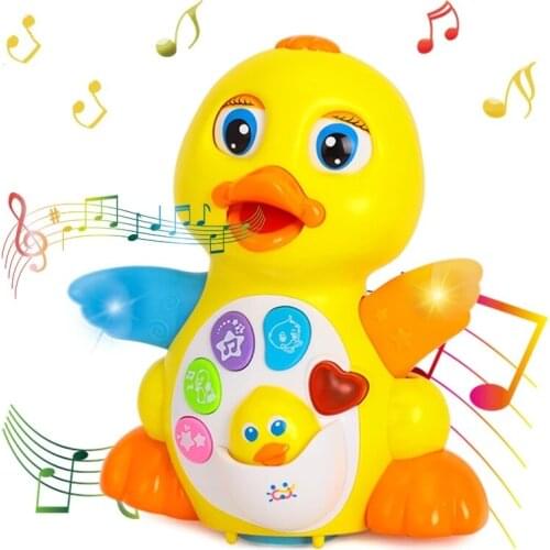 Yellow Duck Sing Dancing Infant Music Electrical Universal Toys for Baby EQ Flapping Children Kids Early Education Toys