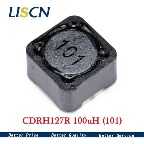10PCS CD127 CDRH127R 12x12x7MM 100uH 101 Shielded Inductor SMD Inductors