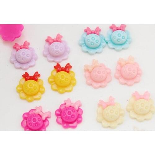 200pcs mixed colors 20x8mm cabochon kawaii resin hat for scrapbooking phone case diy hair accessories sparkling helmat kawaii