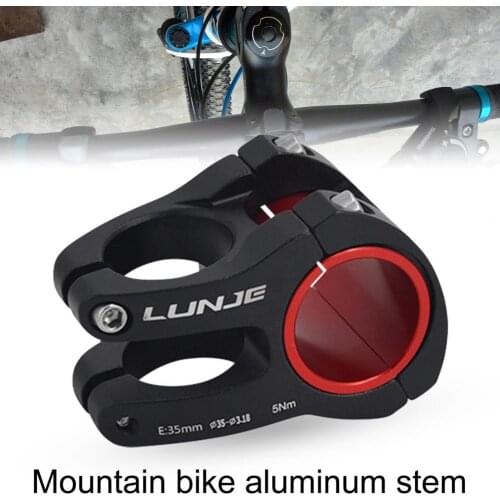 31.8x35mm Bike Stem Anti-corrosion High Strength Aluminium Alloy 0 Degree Short Handlebar Stem for MTB
