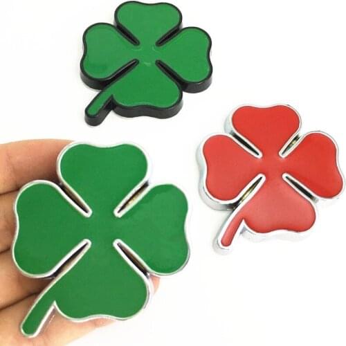Four Leaf Clover stickers car Metal Badge Emblem Motorcycle Car Stickers DIY Decoration for alfa romeo sticker Car Styling