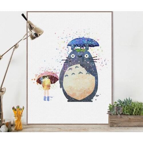 DIY Diamond Painting Miyazaki Cartoon Anime Totoro Kawaii Animal Diamond Embroidery Cross stitch kits Diamond Mosaic Home Decor