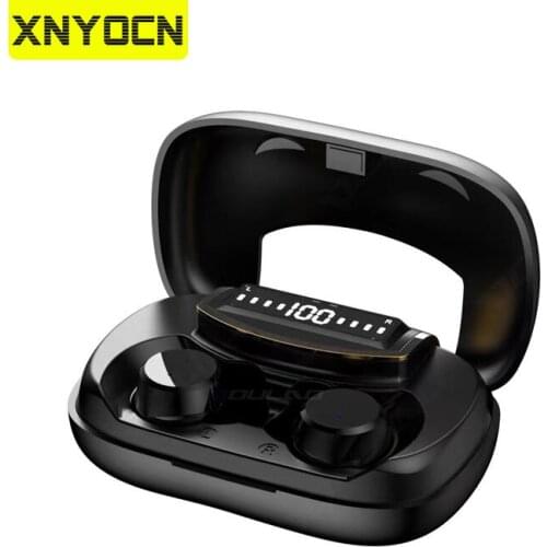 Xnyocn 2500mAh Wireless Bluetooth Earphones Touch Control TWS Bluetooth Headphones Sports Waterproof Earbuds With Mic Headsets