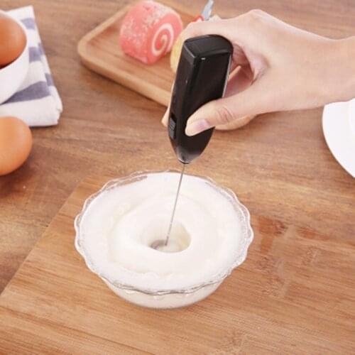 Household hand-held electric egg beater milk frother Creative mini stainless steel egg coffee milk tea blender