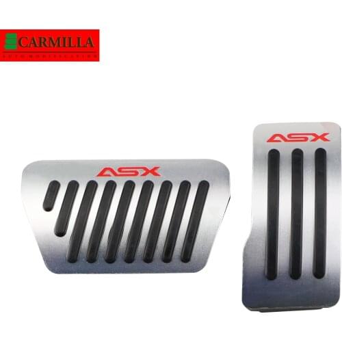 Carmilla AT Car Pedals for Mitsubishi ASX 2010 - 2021 Auto Brake Gas Pedal Protection Cover Aluminum Alloy Accessories