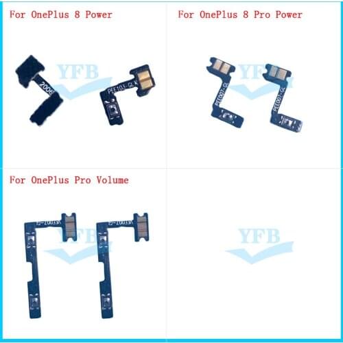 For Oneplus 8 1+ 8 Pro One plus Eight Power on off Volume up Side button key Flex Cable Part
