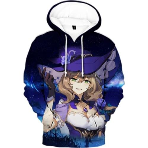 Hot search Genshin Impact Game 3D Harajuku Streetwear Clothes Boys Girls Oversized Streetwear Anime Kids role play Sweatshirt