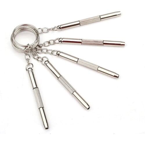 Mini Repair Keychain Screwdriver Tool For Home Sunglasses Eyeglass Cellphone Watch High Quality Multi-function 5pcs