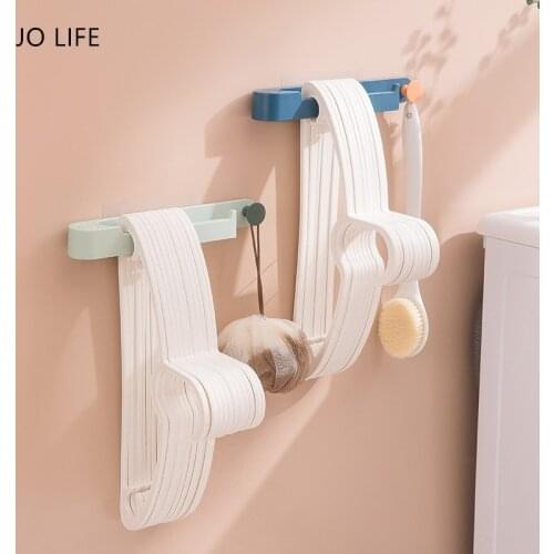 JO LIFE Multifunctional Foldable Clothes Rack Holder Wall Mounted Folding Rack Clothespins Clips Storage Tool