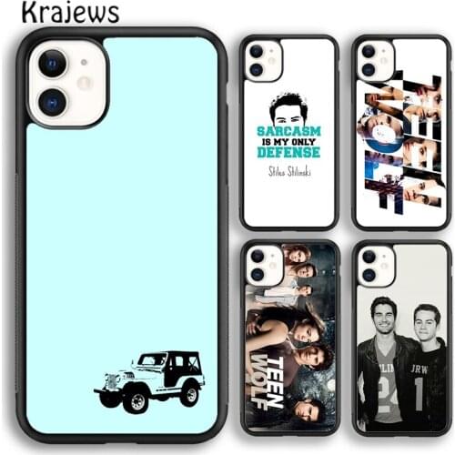Krajews New style Teen wolf Soft Phone Case Cover For iPhone 6s 7 8 plus X XR XS 11 12 pro max Samsung Galaxy S8 S9 S10 Plus