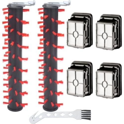 2554A Roller Brush Filter Set for Bissell Crosswave Cordless 2554 2590 2593 2596 Wet Dry Vacuum Cleaner Parts