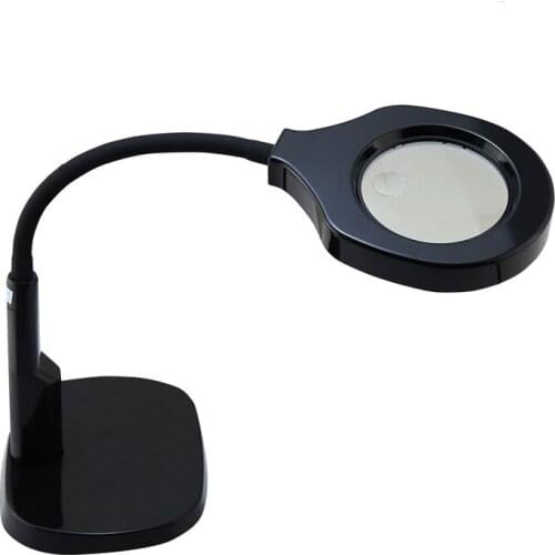 BST-9145T Desk Magnifier Lamp LED 5-12X Illuminating Light Magnifying Glass for Mobile phone repair tool reading beauty